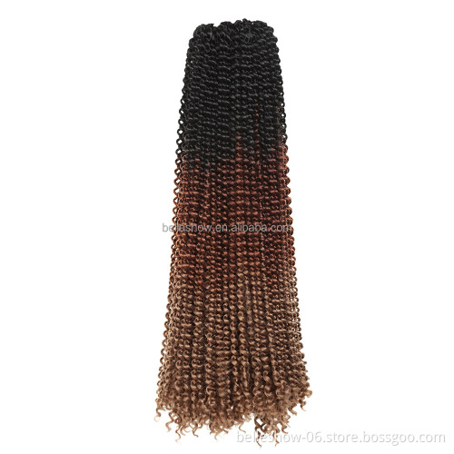 Hot sell passion twist hair 1water wave passion twists Synthetic Hair braiding 22inch ombre passion twist crochet